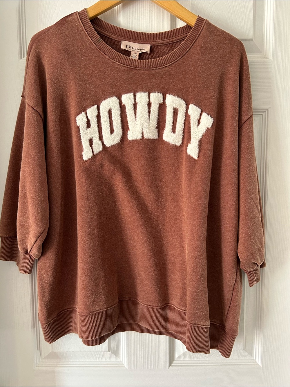Philosophy 3/4 sleeve sweater